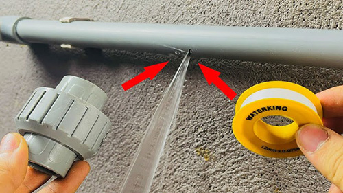 accesorios de tuberías de pvc Instalación de cinta Raw