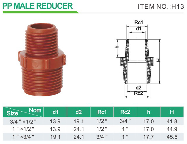 PPH MALE REDUCER