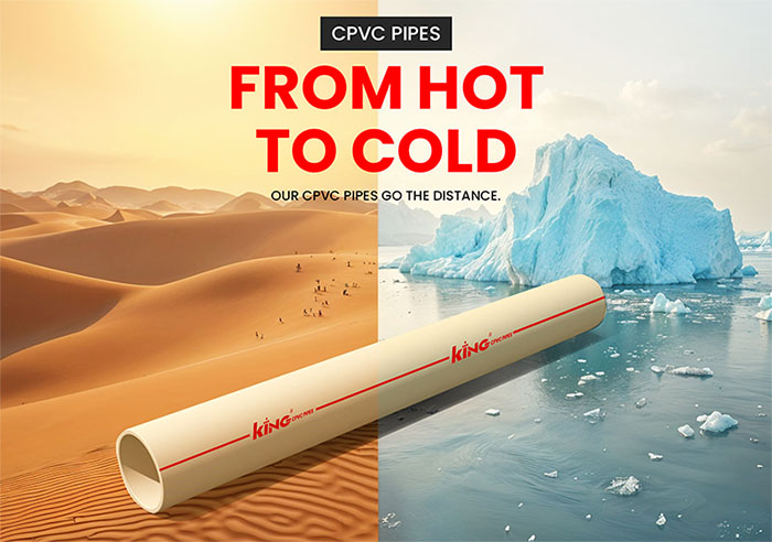 CPVC pipes have good heat resistance