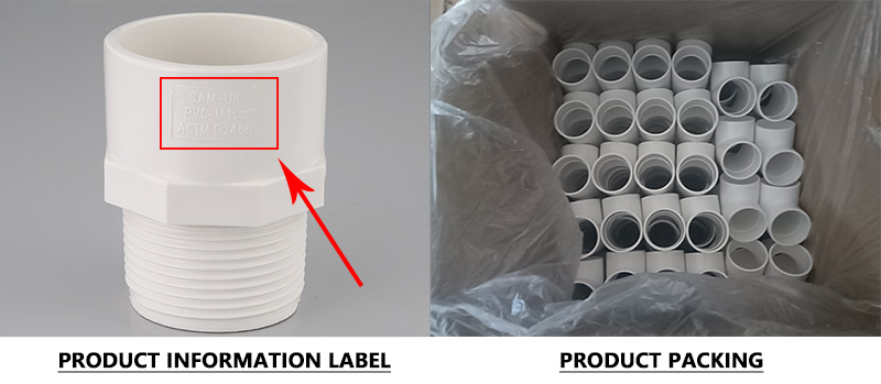 accesorios de tubería de pvc